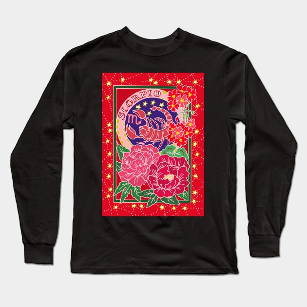 Scorpio zodiac Long Sleeve T-Shirt by KBMorgan